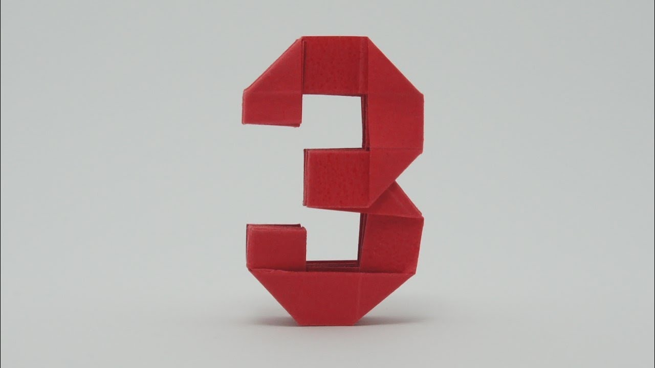 Origami Number 3