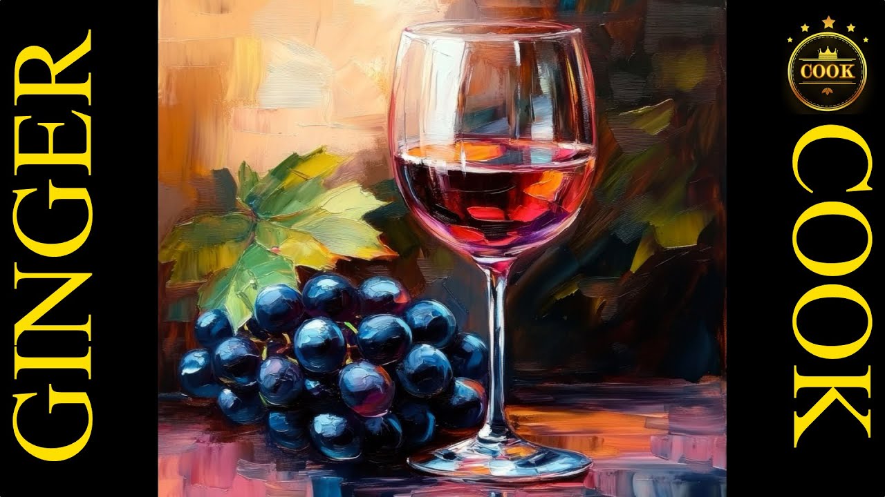 Art Hacks: Paint Realistic  Grapes & Wine Glass-Acrylic Still Lift Tips #WineGrapesStillife