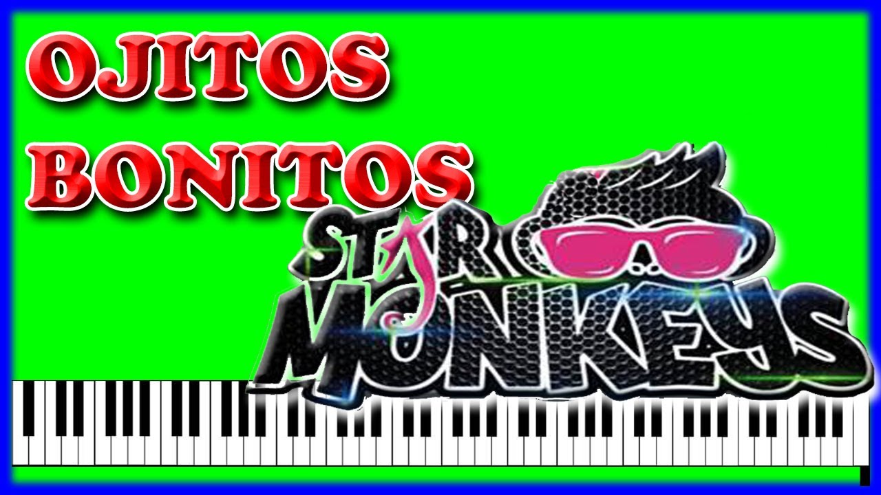 OJITOS BONITOS - STAR MONKEYS [PIANO TUTORIAL] [PISTA/KARAOKE] [JFANTASMITA] [SYNTHESIA]