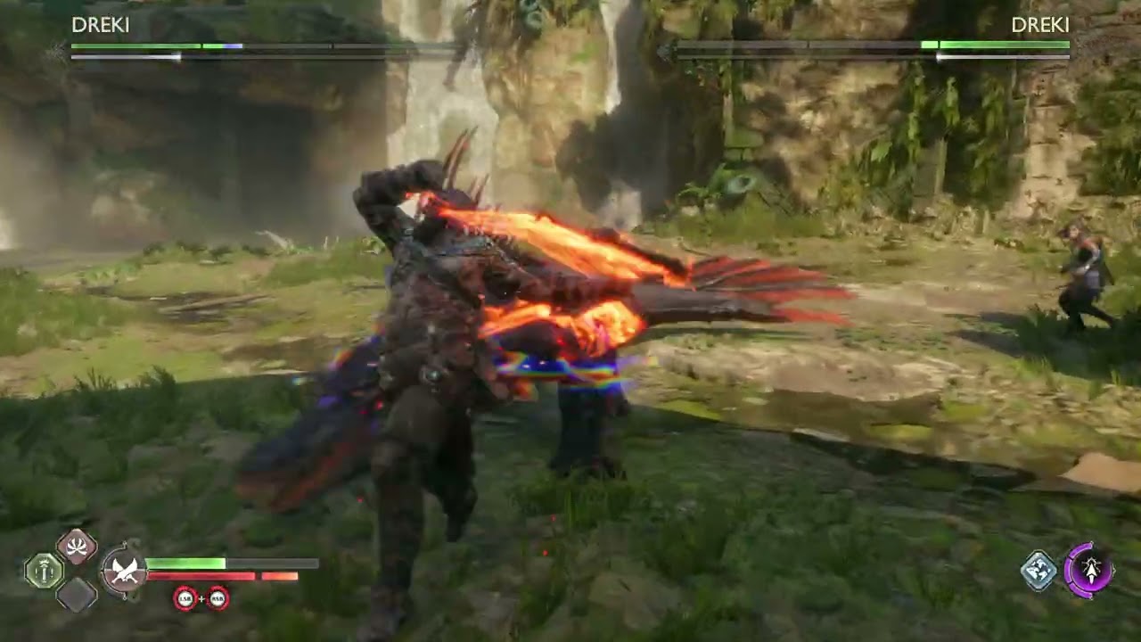 Double Dreki boss fight - God of War Ragnarok - high difficult level