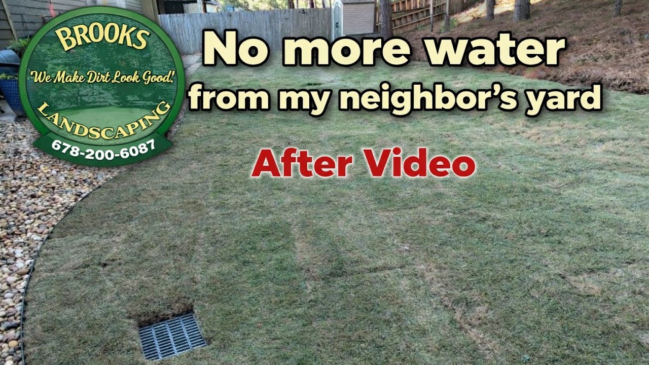 AMAZING BACKYARD TRANSFORMATION By Brooks Landscaping where #WeMakeDirtLookGood | Landscape Drainage