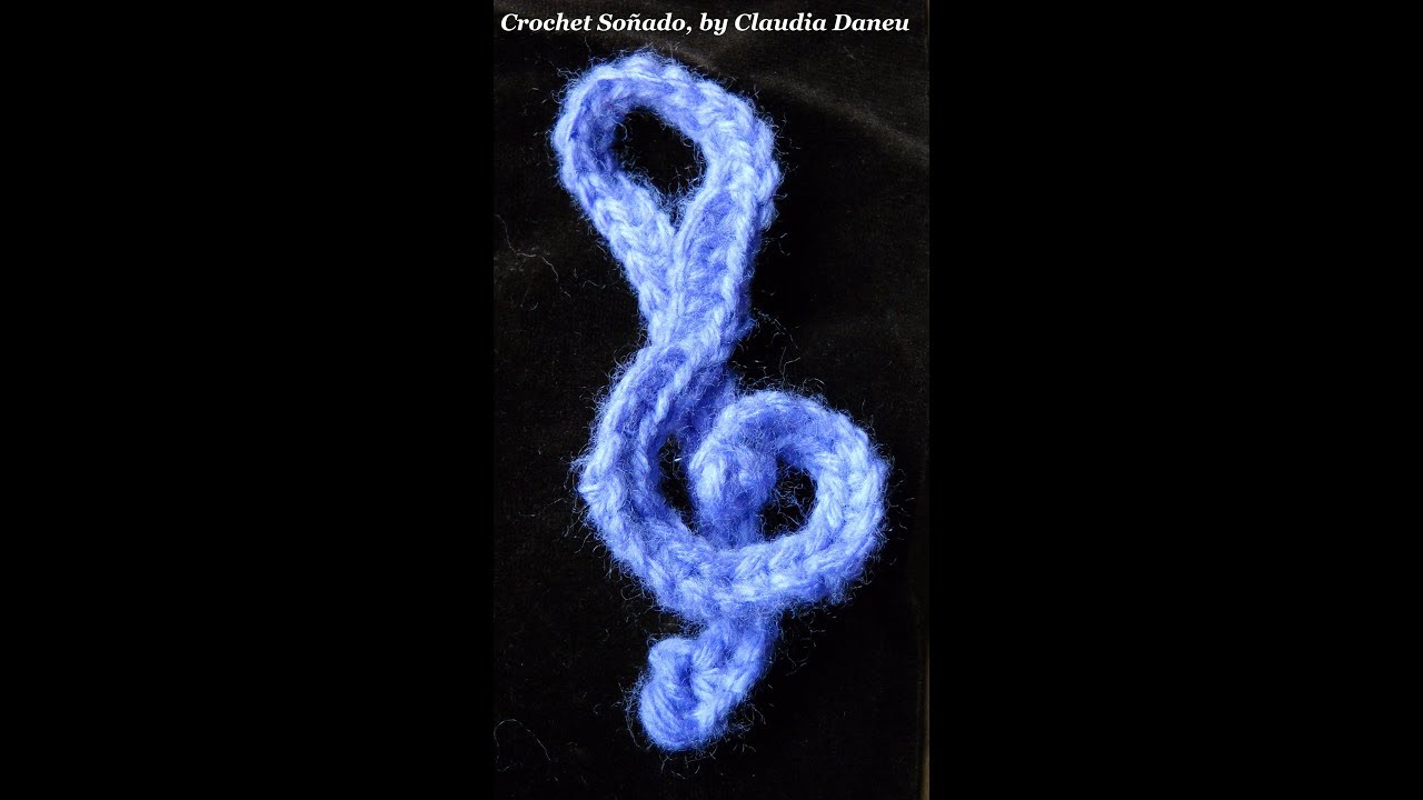 G KEY CROCHET / LA CLAVE DE SOL AL CROCHET