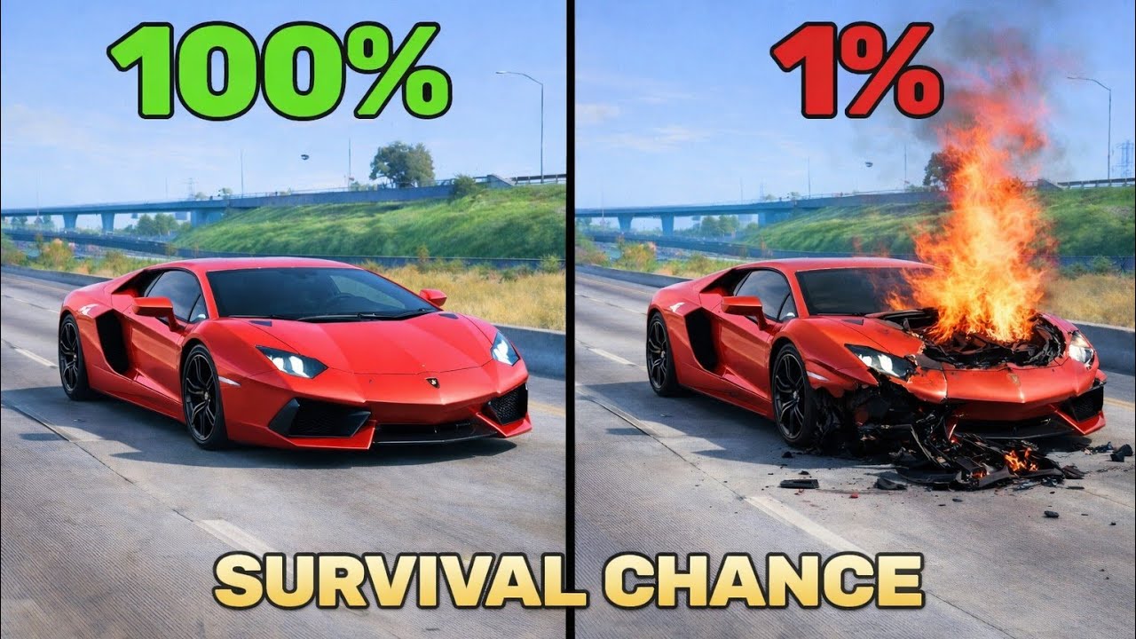 BeamNG.drive Realistic Crashes #4 Epic Survival Chance Test