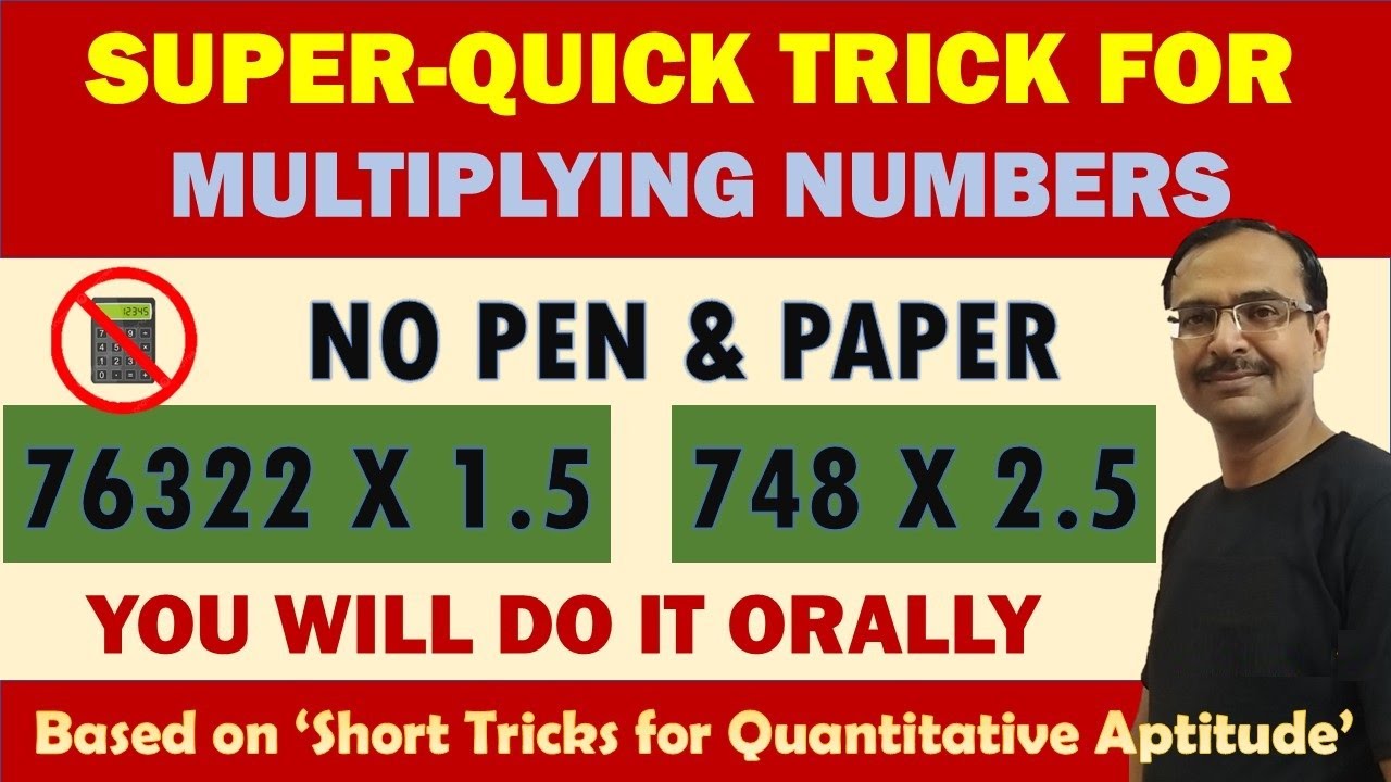 Video 21 - Multiply Any Number by 1.5 and 2.5 II Use of Halving in Multiplication II No Pen & Paper