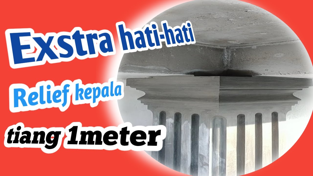 Relief kepala tiang sudut 1meter