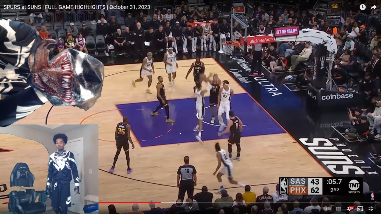 FlightReacts To SPURS at SUNS | FULL GAME HIGHLIGHTS | October 31, 2023!