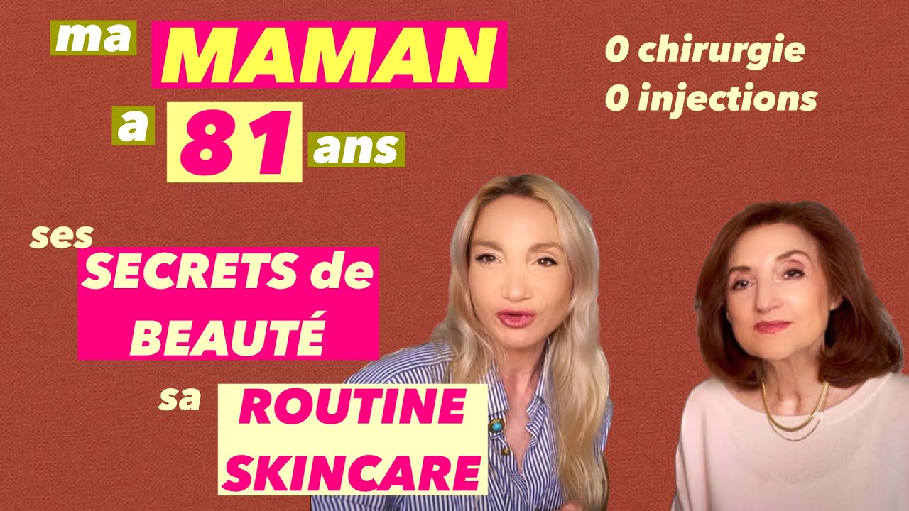 A 81 ANS ELLE EST CANON ! : ses SECRETS DE BEAUTÉ & sa ROUTINE SKINCARE 💕