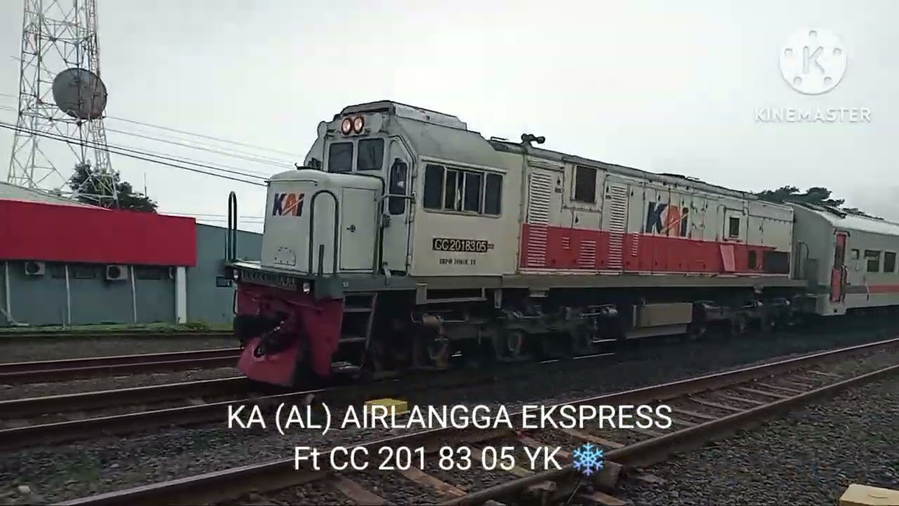 Nonton 4 Kereta Api (AL) AIRLANGGA EKSPRESS Yang Di Tarik Lokomotif Tipe Ber-AC ❄️.