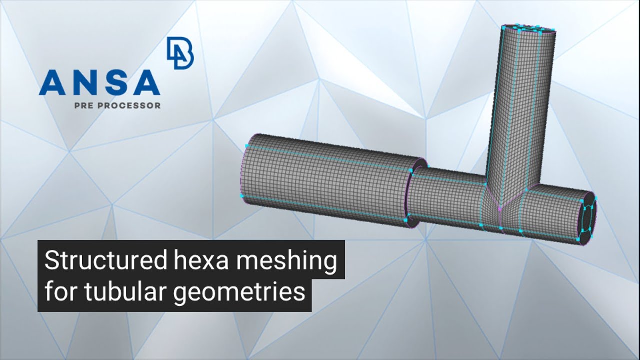 Structured hexa meshing for tubular geometries