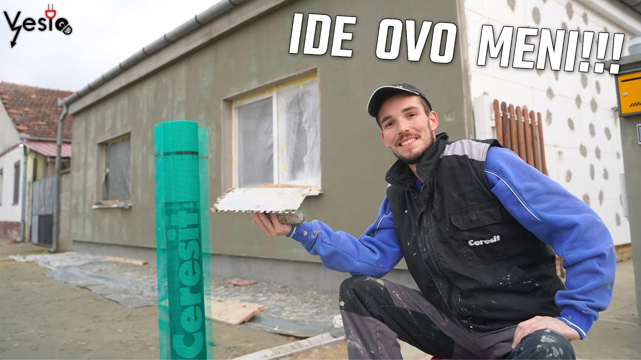 RENOVIRANJE FASADE Nanosenje lepka i utapanje mrezice Epizoda 7