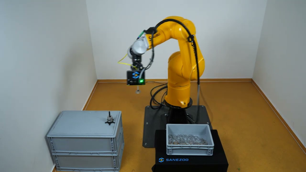 3D Bin Picking of Shiny Flat Parts