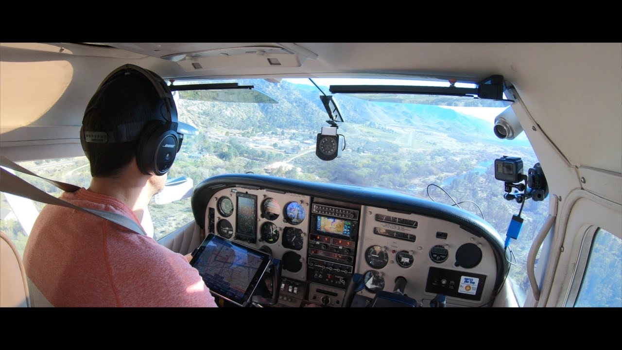 Landing at Kern Valley Airport
