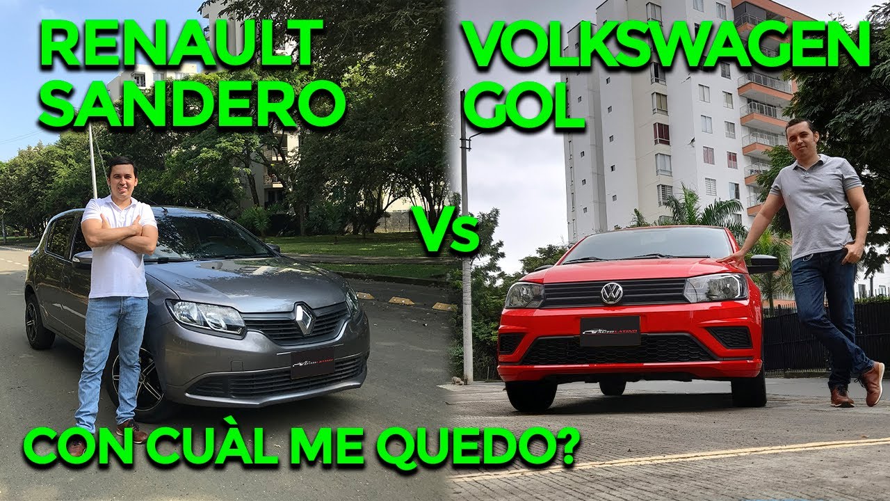 🔥Renault Sandero vs Volkswagen Gol🔥CON CUAL ME QUEDO?🔥AutoLatino🔥