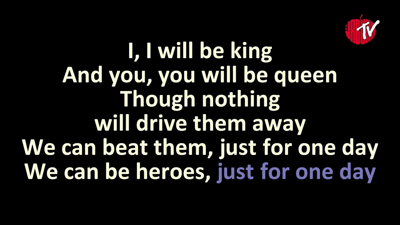 David Bowie - Heroes (Karaoke)
