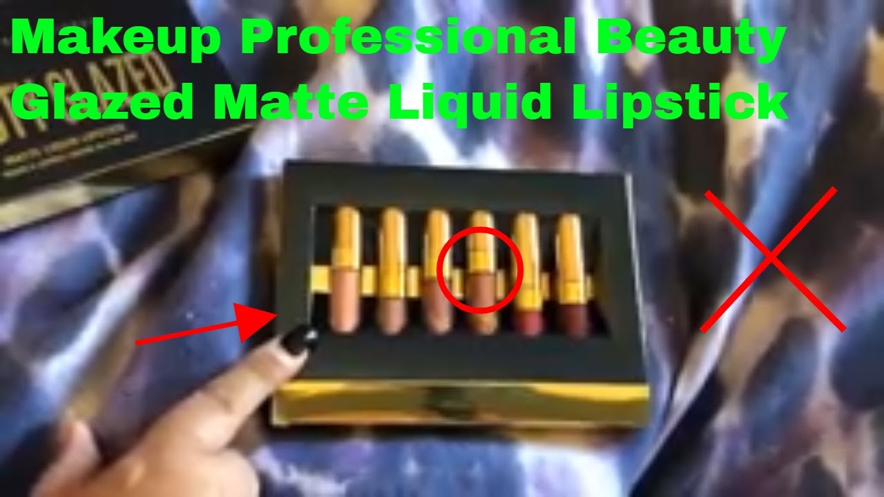 ✅ Как использовать профессиональный обзор матовой жидкой помады Makeup Professional Beauty Glazed...