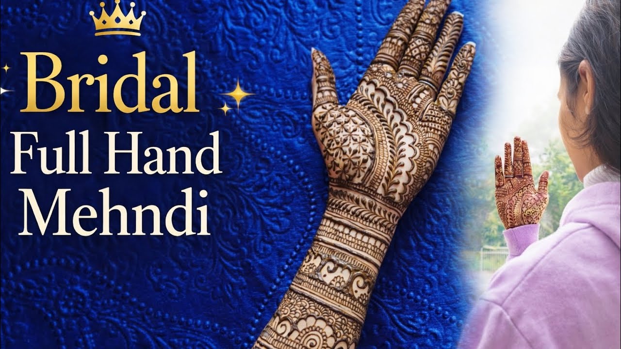 Bridal Full Hand Mehndi Design 2026 | Latest Dulhan Mehndi Design for Wedding | Step by Step #viral
