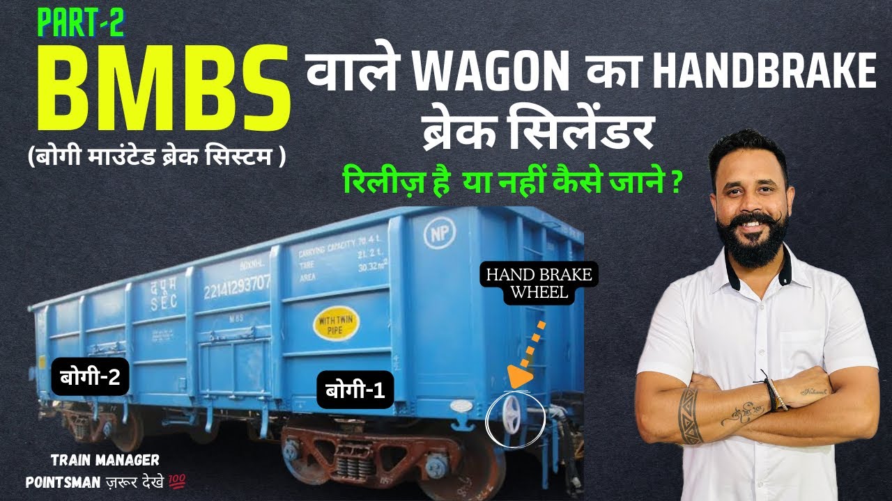 BMBS WAGON का HANDBRAKE OR BRAKE CYLINDER,BOXNHL,BCNHL WAGON