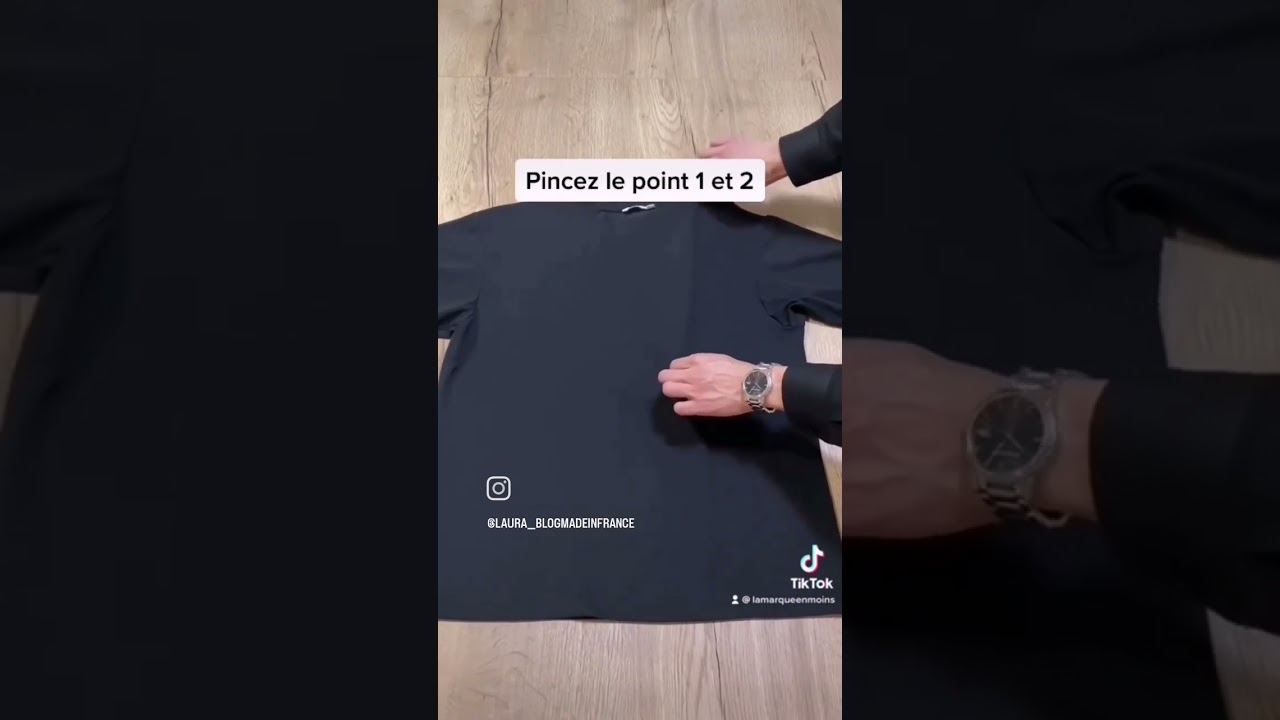 Astuce plier son t'shirt 🌿
