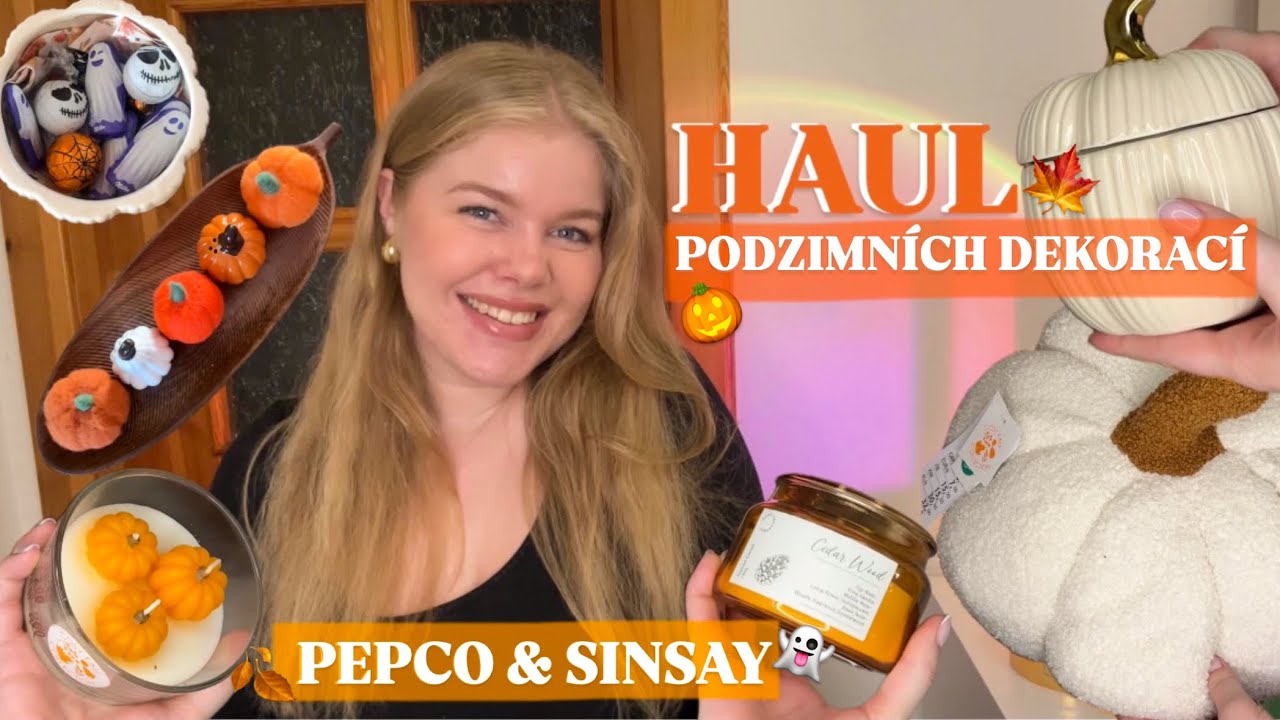HAUL PODZIMNÍCH DEKORACÍ - pepco & sinsay | ANEMÍ 🧡🎃🍁