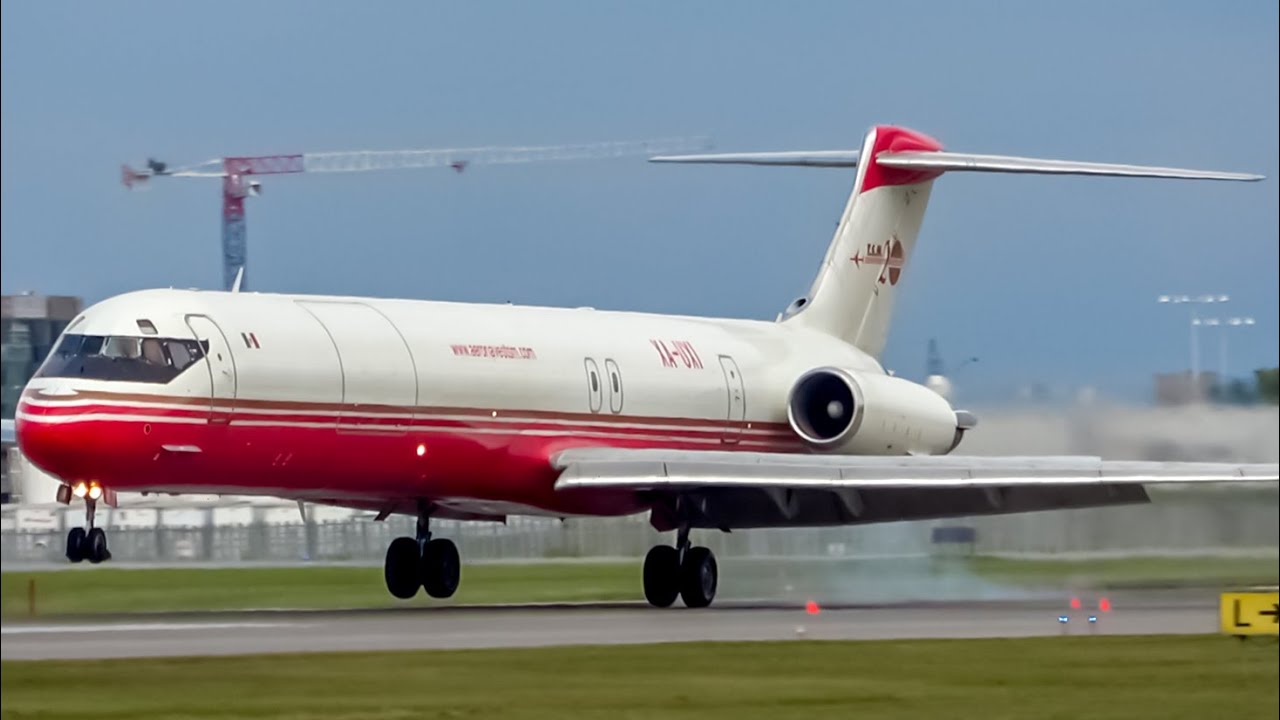 *CARGO FLIGHT!* Aeronaves TSM McDonnell Douglas MD-82F (MD82) landing in Montreal (YUL/CYUL)