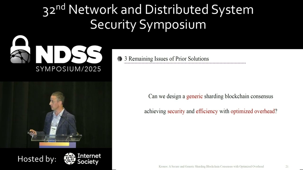NDSS 2025 - Kronos: A Secure and Generic Sharding Blockchain Consensus with Optimized Overhead