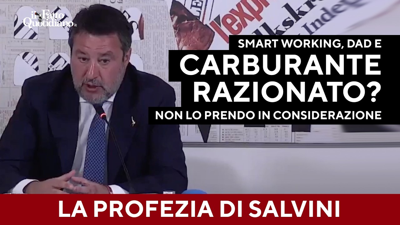 L'ultima profezia di Salvini: 