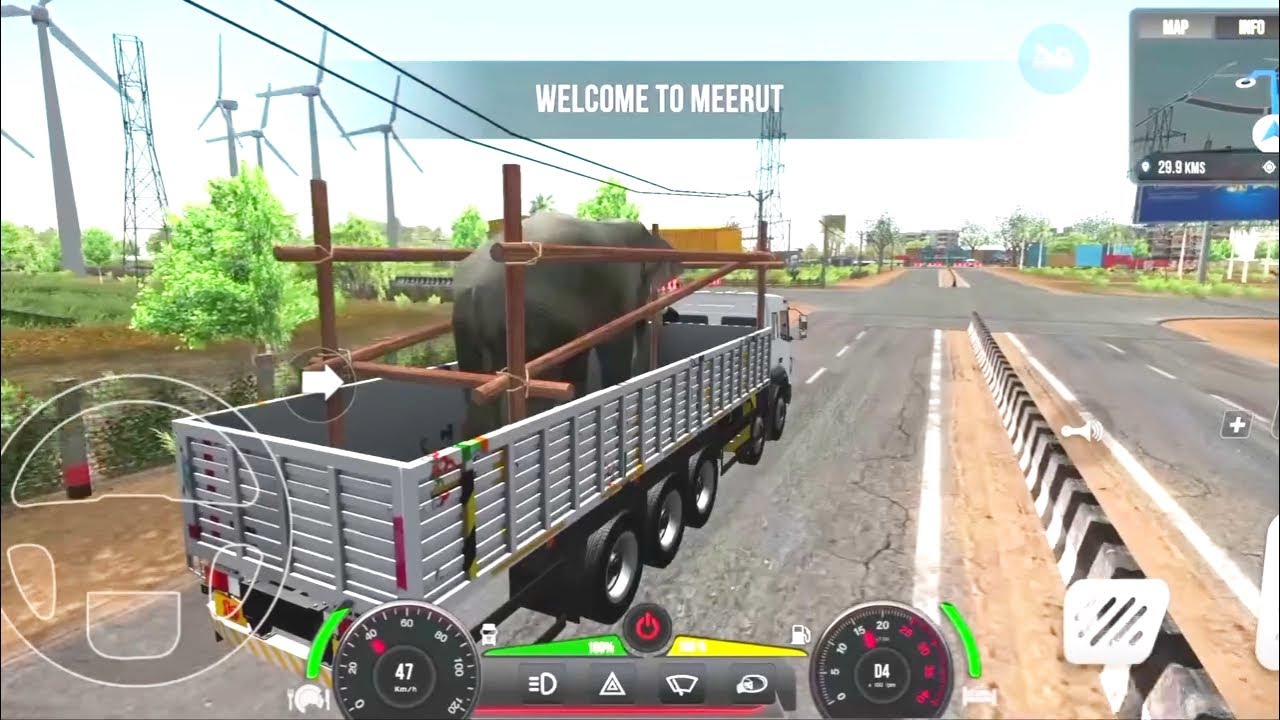 The biggest elephant was taken away in a truck. 😱 / Game play video / cartoon video game #games 