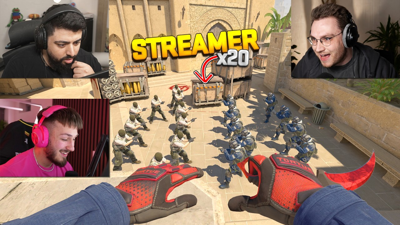 THE MOST CHAOTIC CS2 MATCH EVER.. (Streamer 10vs10)