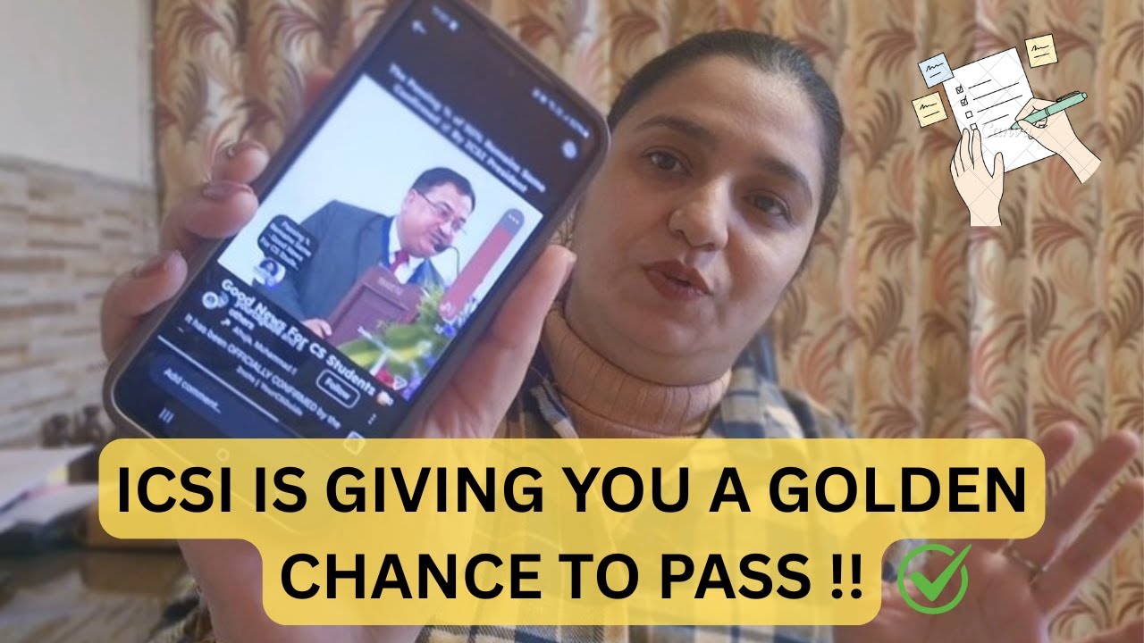 Message from ICSI President - CS June 26 will be GOLDEN ATTEMPT!!