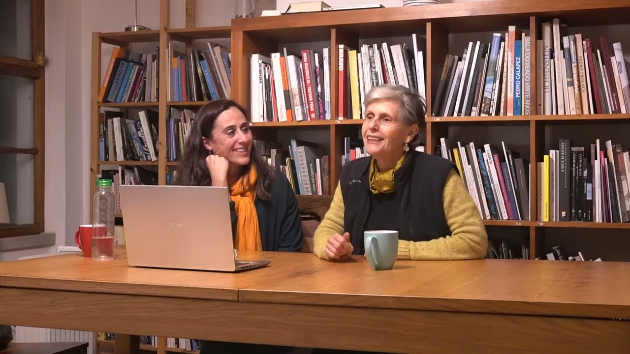 Curator Ana Anacleto in a conversation with guest Cristina Ataíde at RAMA.