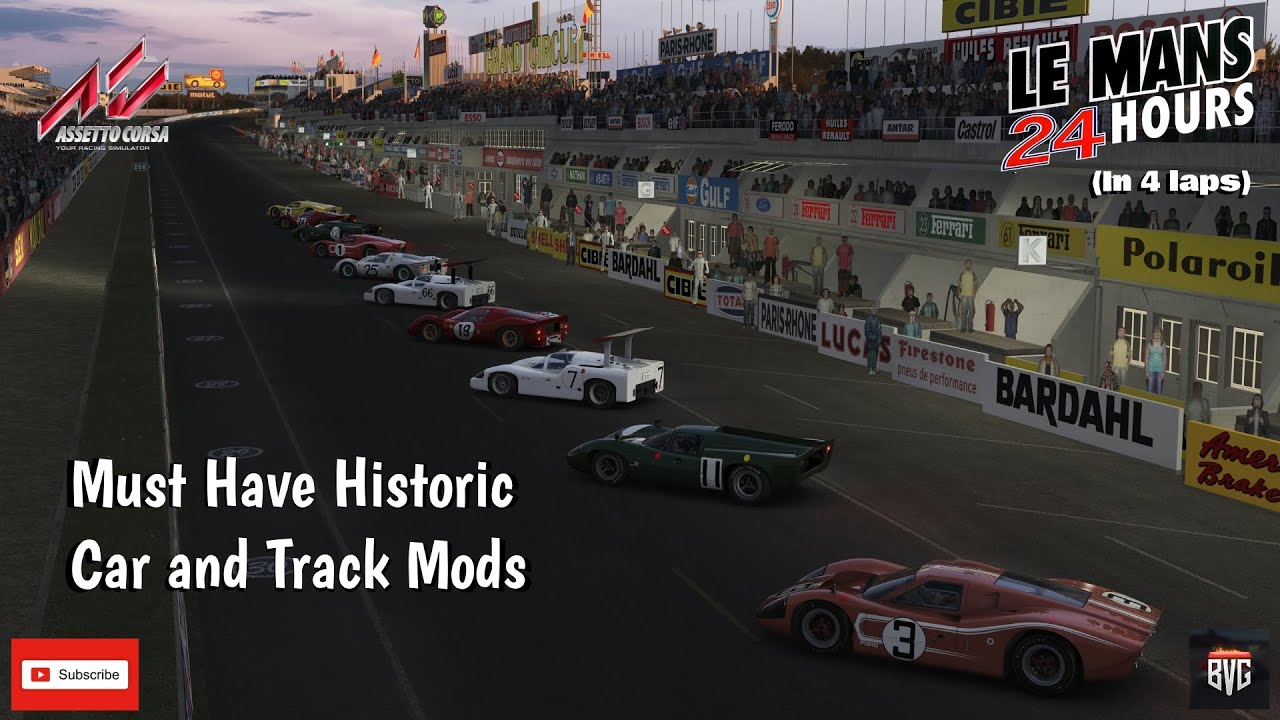 Assetto Corsa - 1960's AC Legends - Chaparral 2E - LeMans 1967 - Mods - Pure