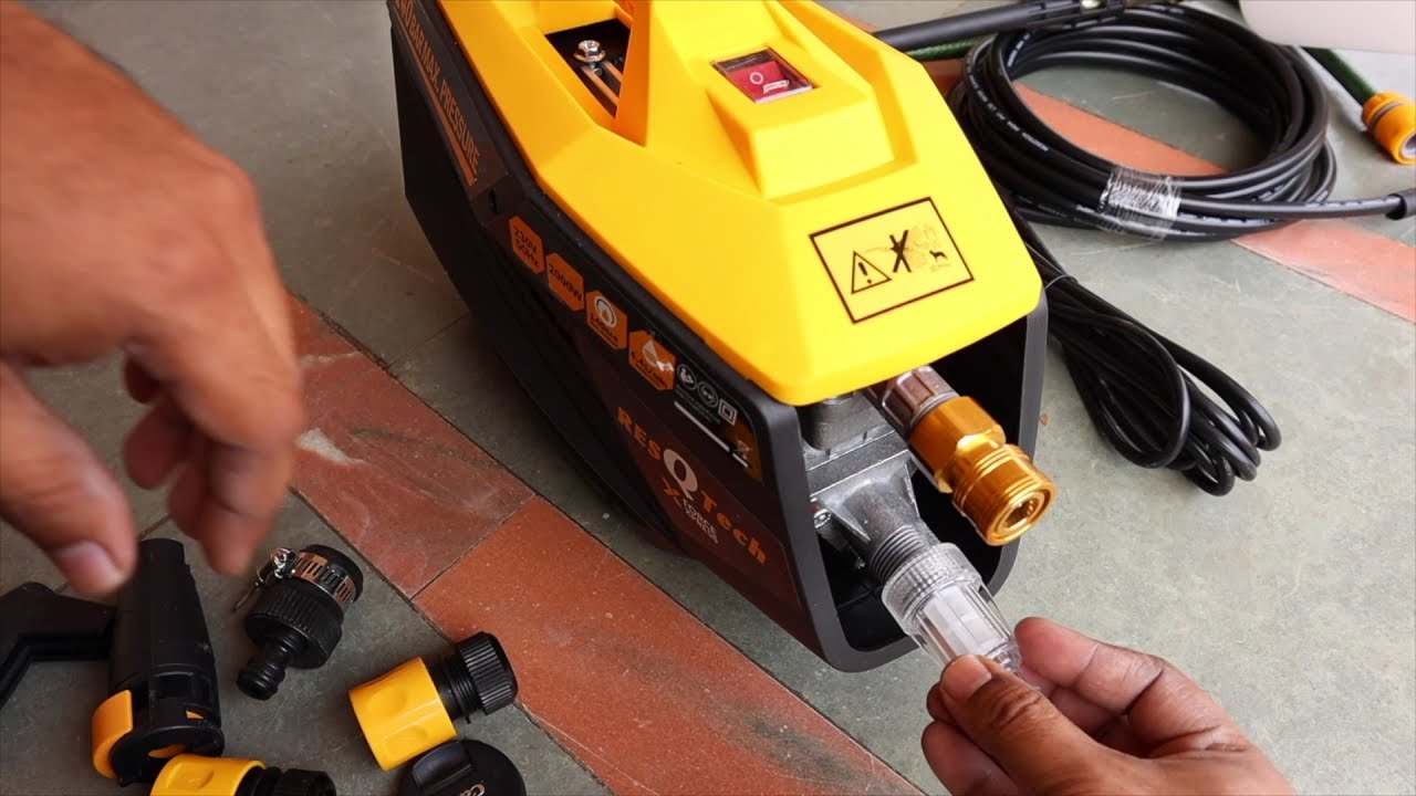Resqtech 2000 watt INDUCTION MOTOR PRESSURE WASHER. SHOWROOM jaisa CAR WASH Sirf 5 Minutes ME.