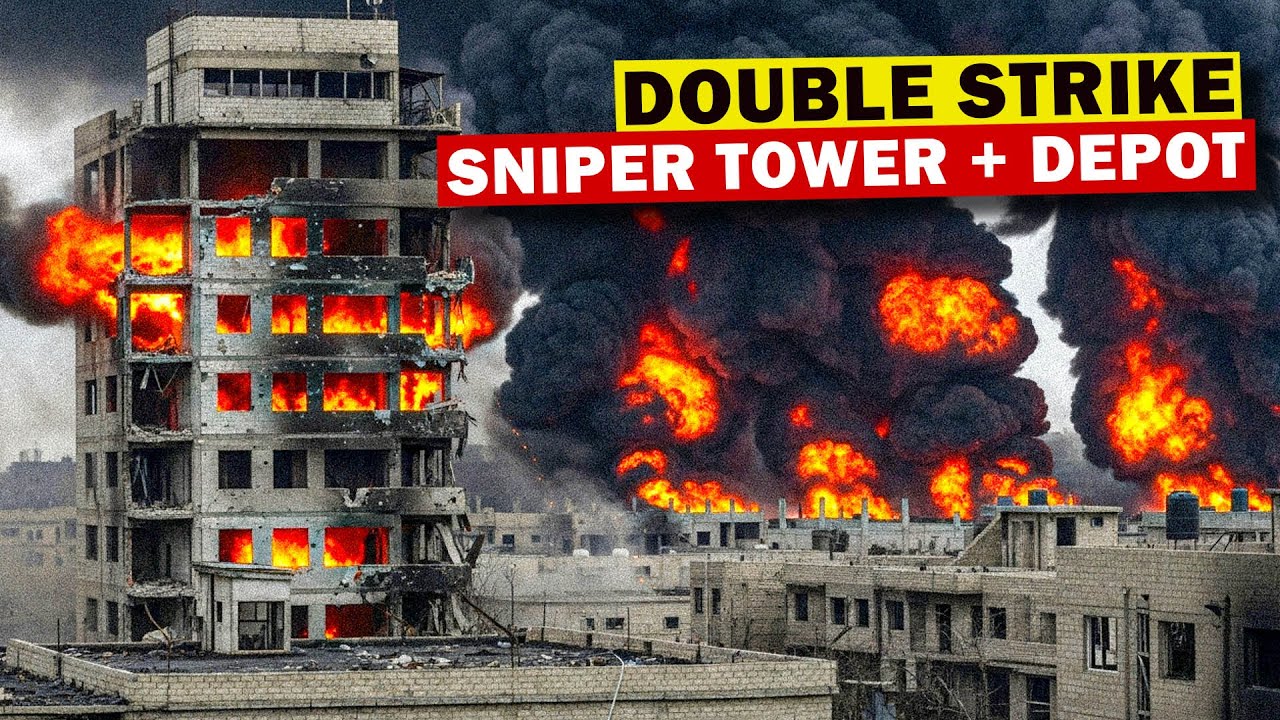 Ukrainian Drones DESTROY a Russian Sniper Tower and Ammo Depot — And THIS Happened…