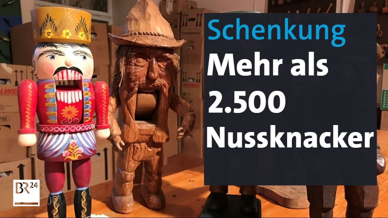 Ehepaar schenkt Gemeinde mehr als 2.500 Nussknacker | Abendschau | BR24