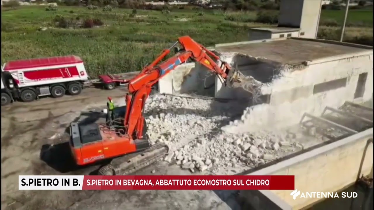 20 OTTOBRE 2025   S PIETRO IN BEVAGNA, ABBATTUTO ECOMOSTRO SUL CHIDRO