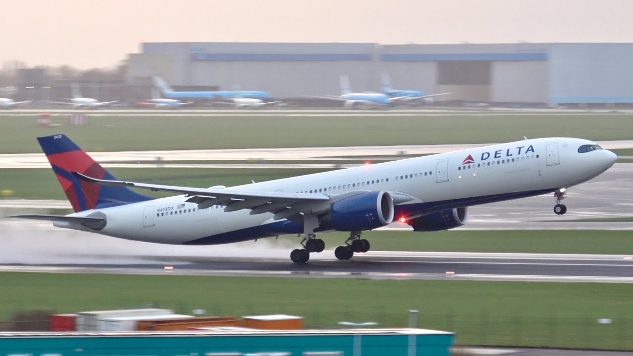 [4K] 21 IMPRESSIVE HEAVY Takeoffs | A340-600, A350, B777 | Amsterdam Schiphol Plane Spotting