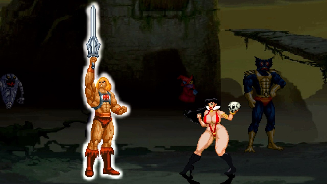 ХИ-МЭН против ВАМПИРЕЛЛЫ - ЭПИЧЕСКАЯ БИТВА В MUGEN! #mugen #ikemengo #heman