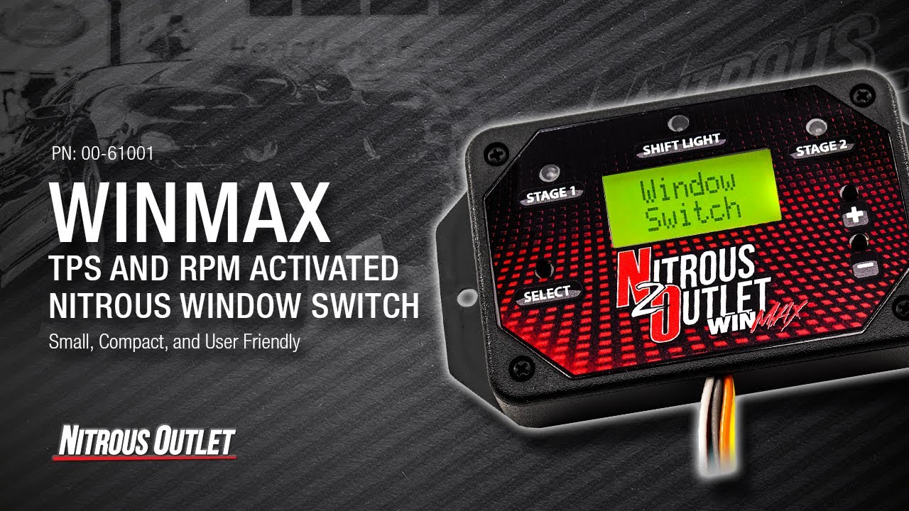 Nitro Dave Talks About the Nitrous Outlet WinMax TPS and RPM Activated Window Switch!