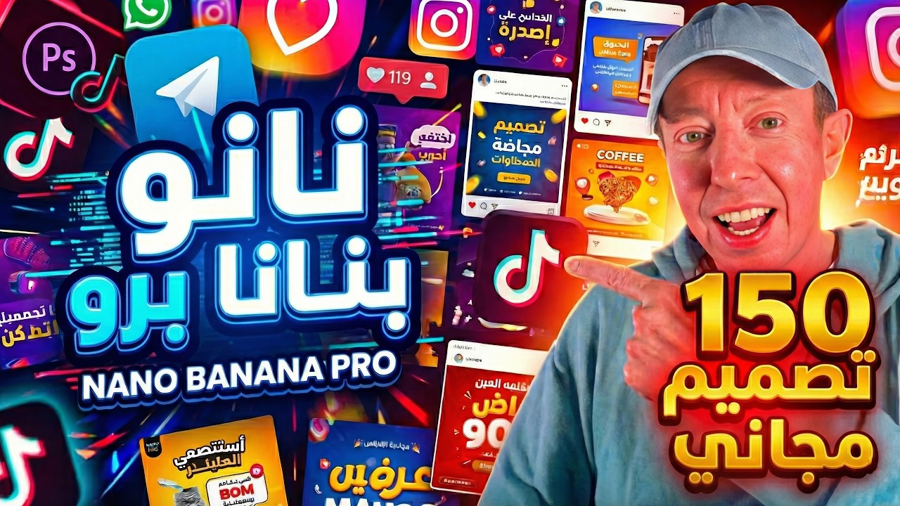 هدية في الفيديو 🎁: ملف سحري لـ نانو بنانا ٢ يغنيك عن التصميم (Nano Banana 2)
