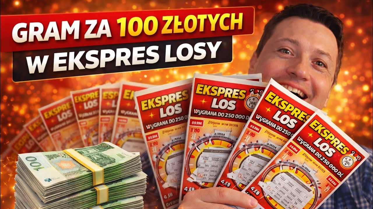 GRAM ZA 100 ZŁOTYCH Zdrapki Lotto Ekspres Losy Lotto