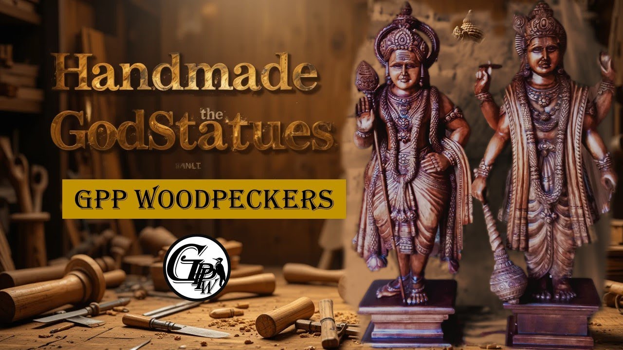 Woodcarving handmade god statues - GPP woodpeckers  #viral #woodcarving #god