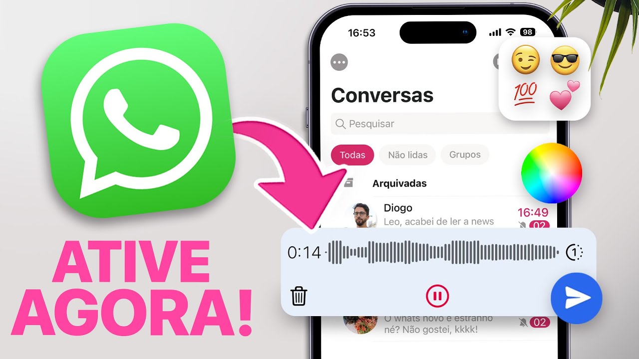 ATUALIZOU! 🔥 WhatsApp traz NOVOS TEMAS e +10 NOVIDADES!