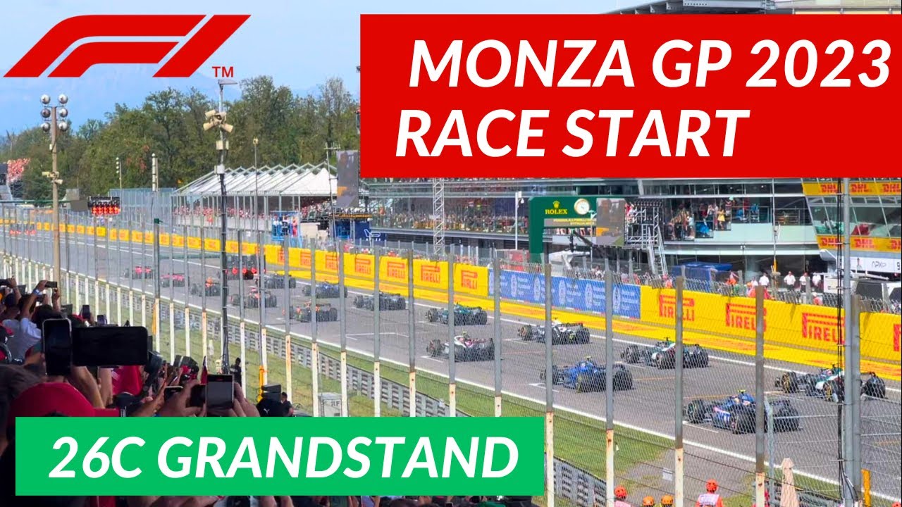 Monza 2023 F1 Italian Grand Prix - Start at grandstand 26C
