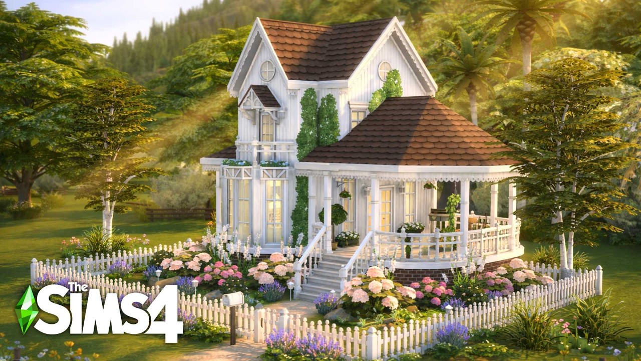 Blooming Garden Home in Brindleton Bay | The Sims 4 Speed Build