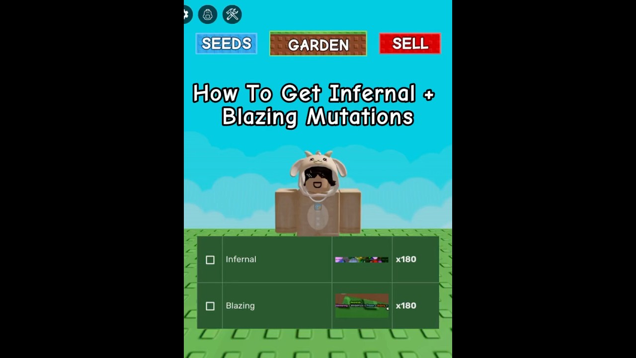 How To Get Infernal + Blazing Mutation!! #growagarden 