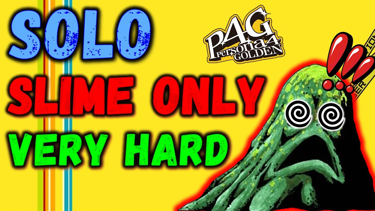 Can You Beat Persona 4 Golden With Only a SLIME?! 💩 VERY HARD || SOLO