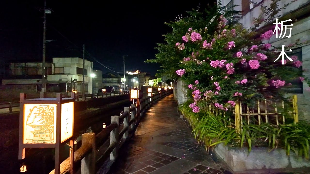 Tochigi, Japan Night Walk | Quiet Streets of a Hidden Historic Town – 4K