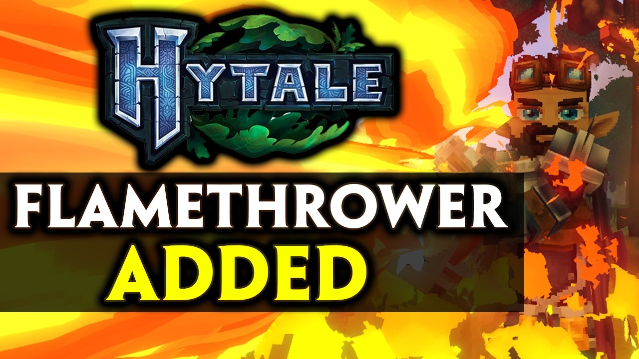 Hytale Just Added Flamethrowers To The Game! (pre-release)