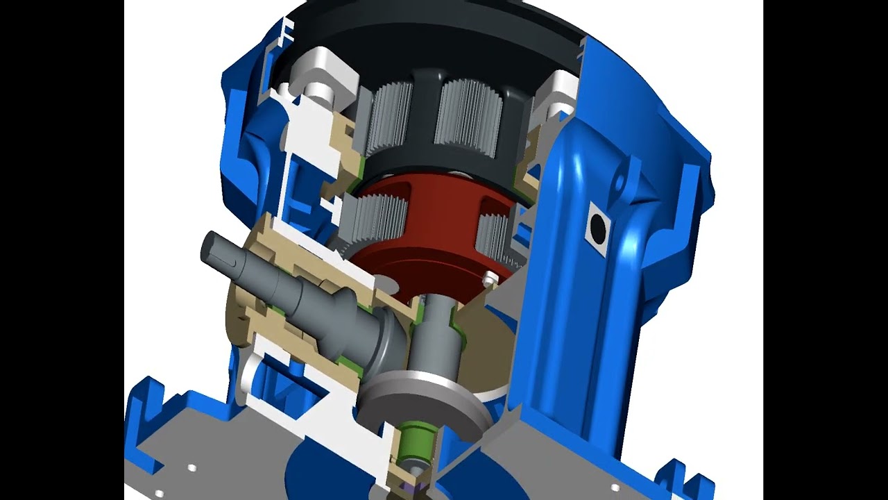 FLENDER GEAR BOX 3D VIEW