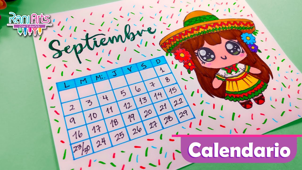 Haz el CALENDARIO DE SEPTIEMBRE - ideas de organización, bullet journal, journaling.